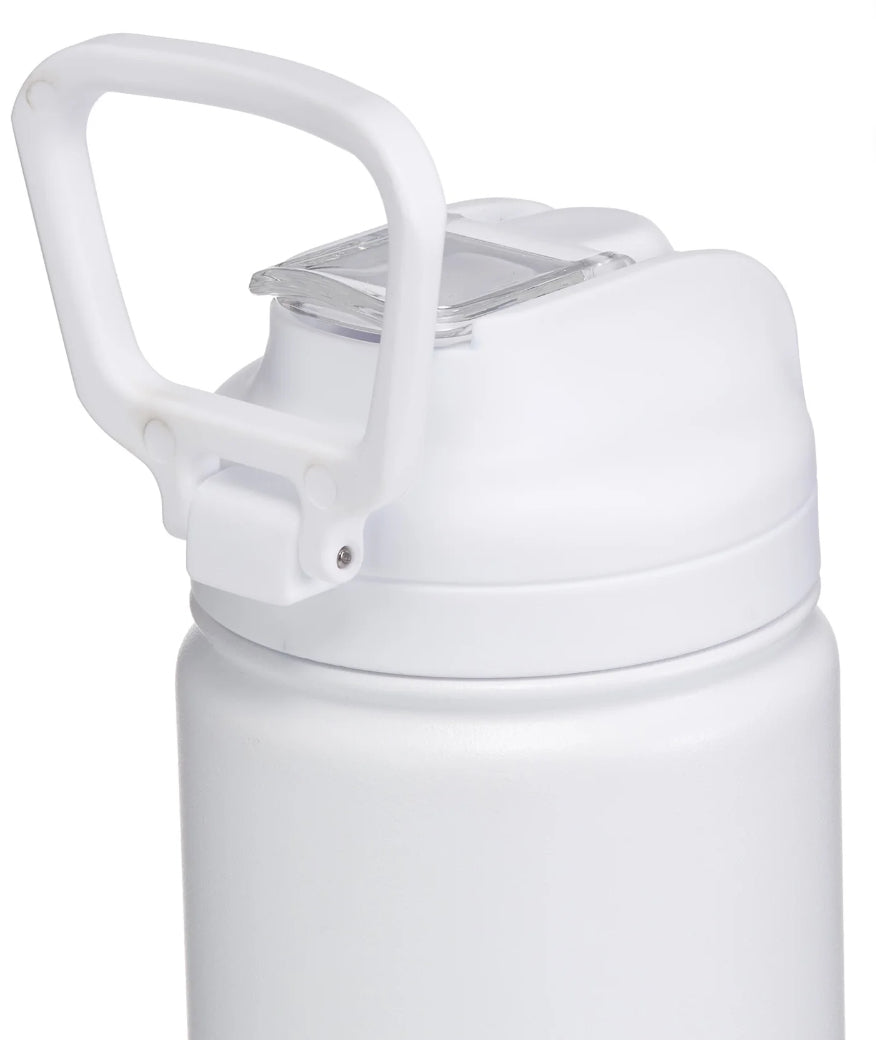 Solid Print 24oz Insulated Stainless Steel Water Bottle with Flip-Top Lid