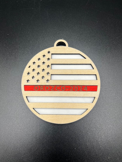 First Responder Wooden Ornament