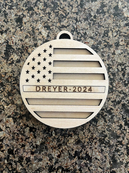 First Responder Wooden Ornament