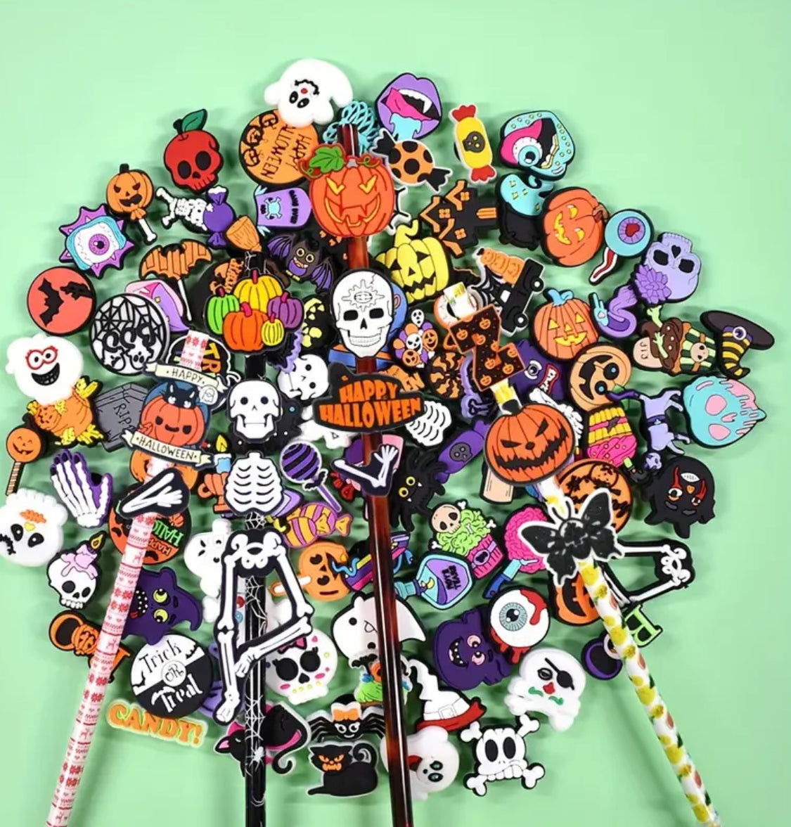 Spooktacular Straw Clips