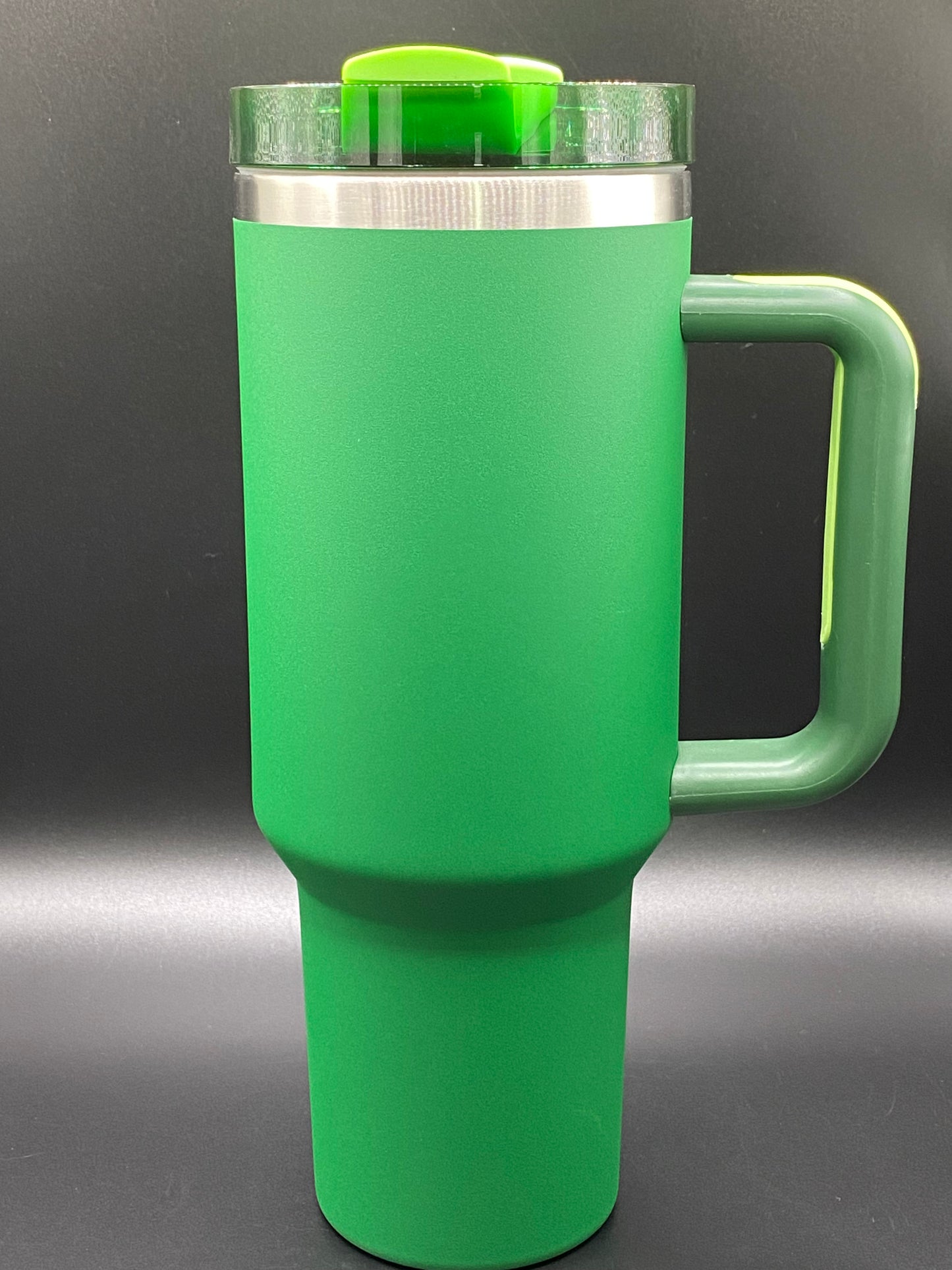 Green 40oz Quencher Tumbler w/ Handle