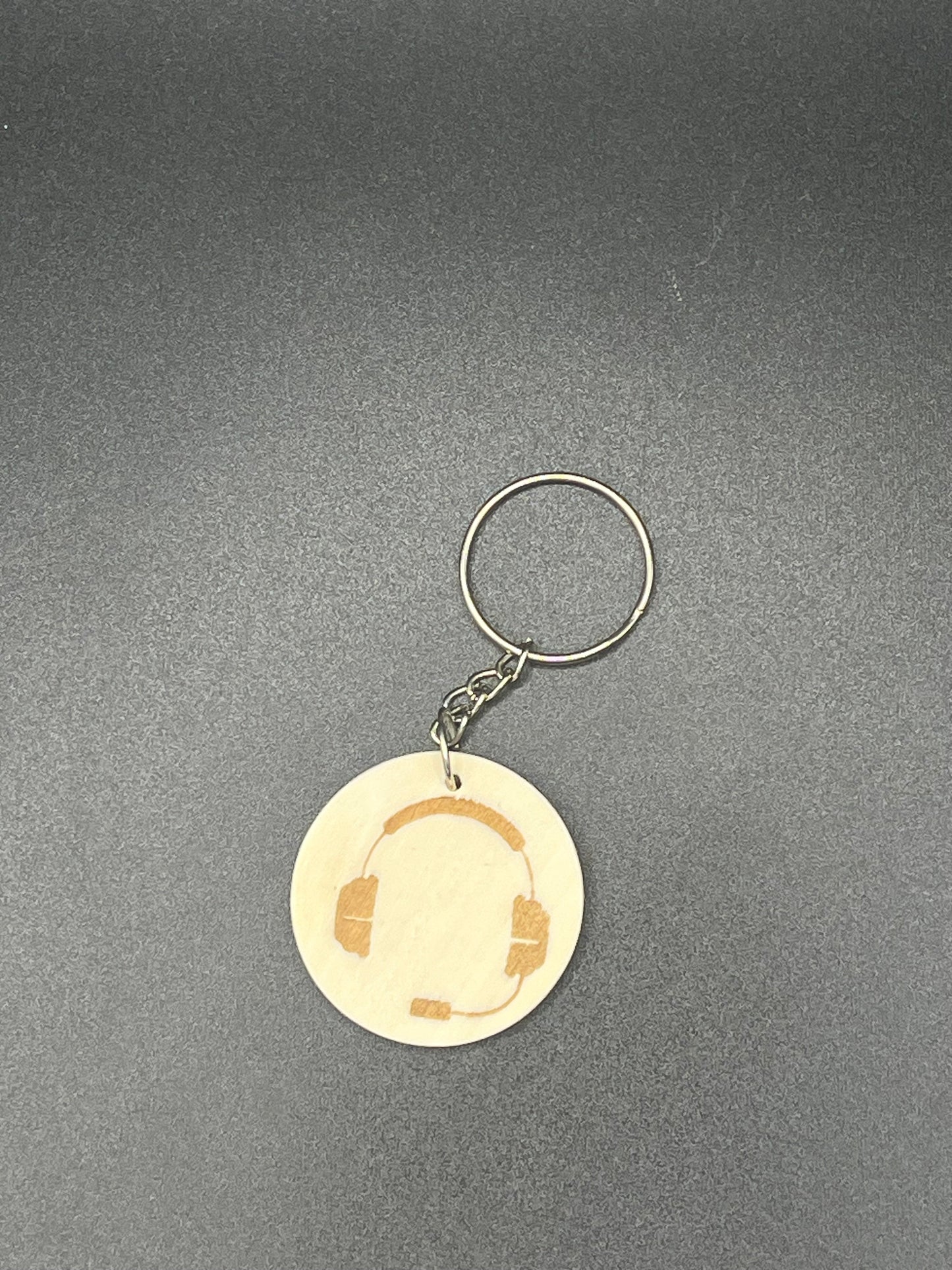 Keychain Wooden Round