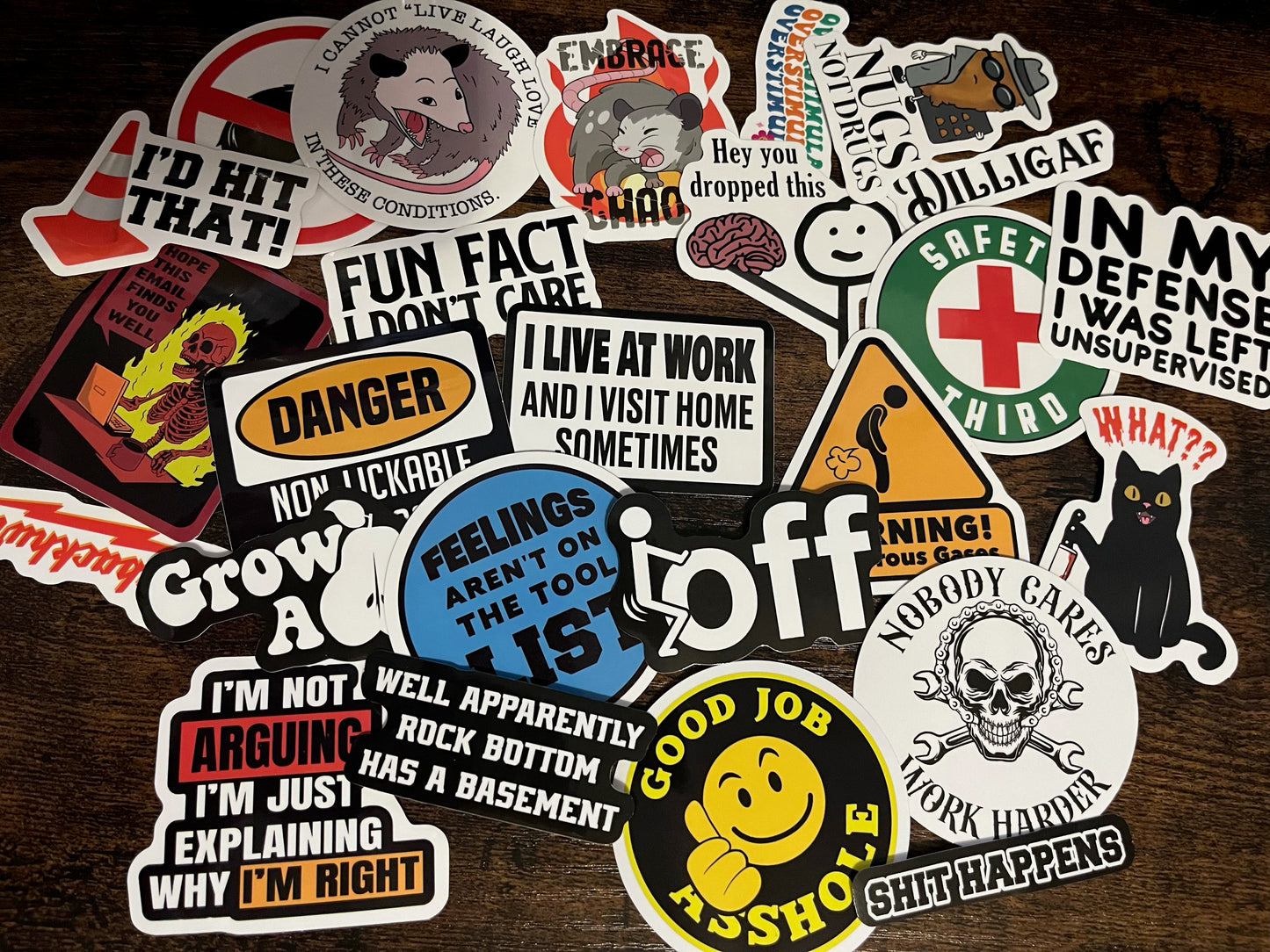 Mystery Adult Humor Sticker Pack