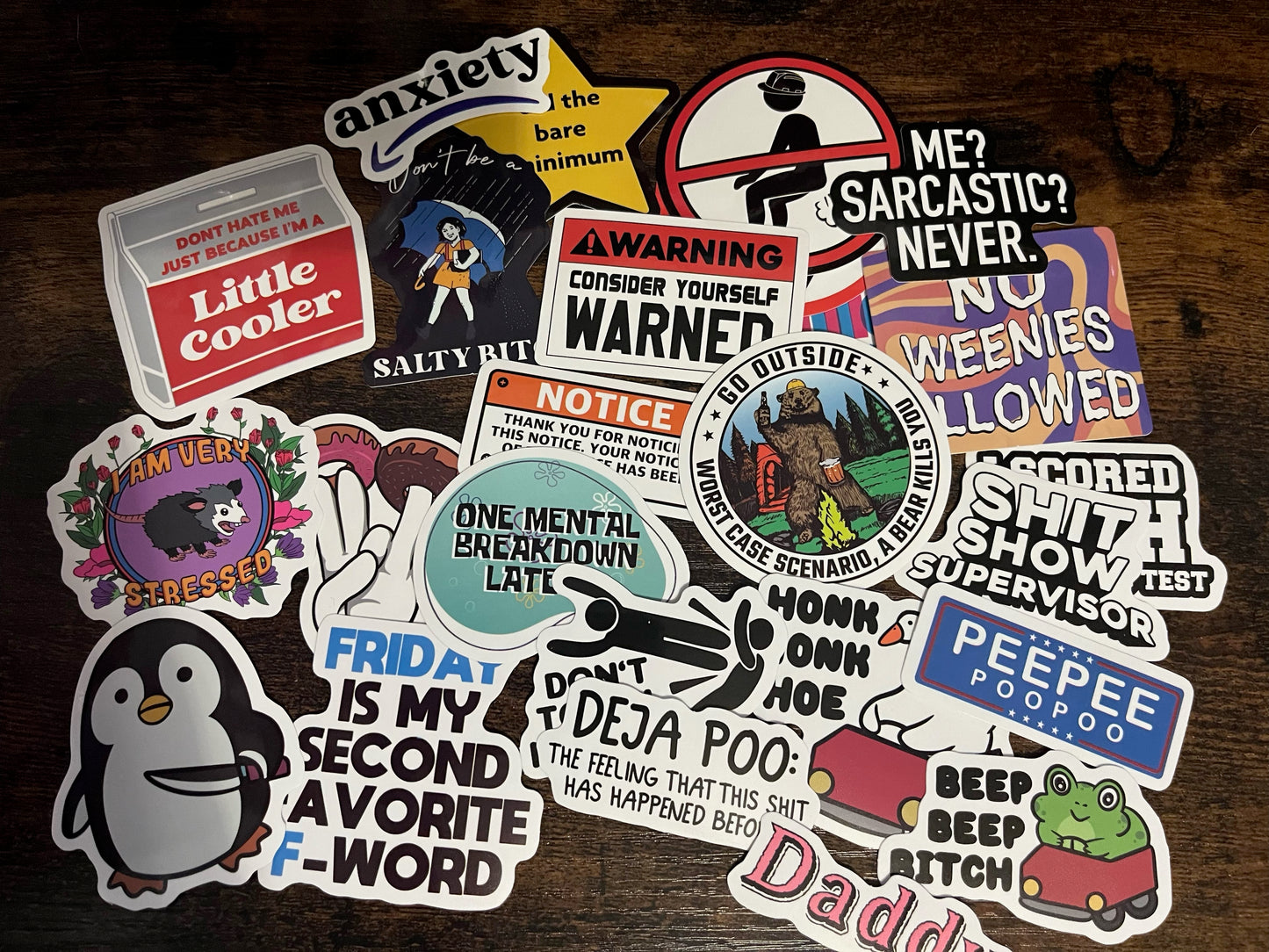 Mystery Adult Humor Sticker Pack