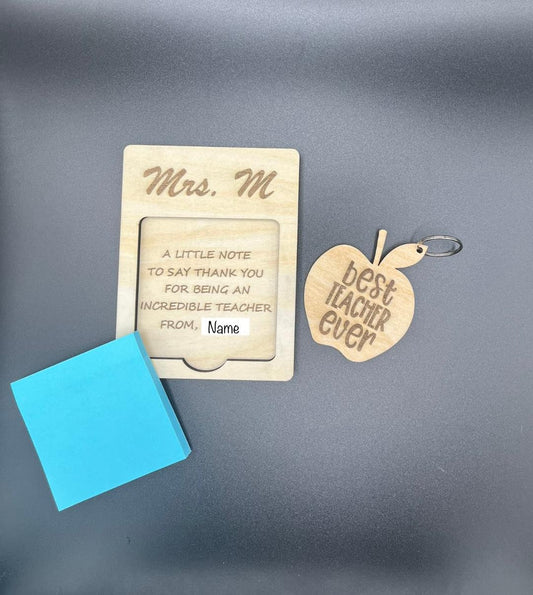 Customized Teacher Post-it note holder